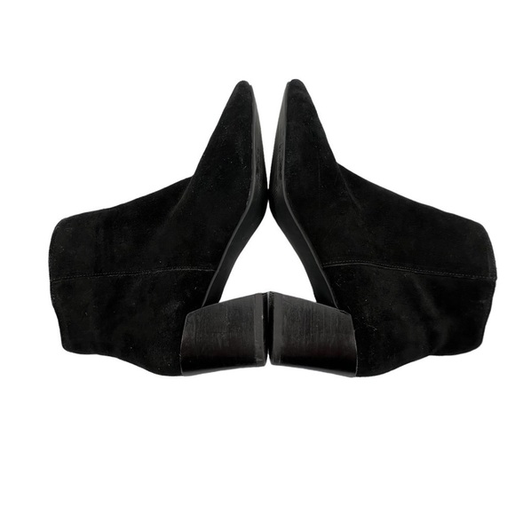 Kensie Black Suede Lyden Pointed Toe Block Heel Ankle Boots Size 7 Women’s - Picture 7 of 9